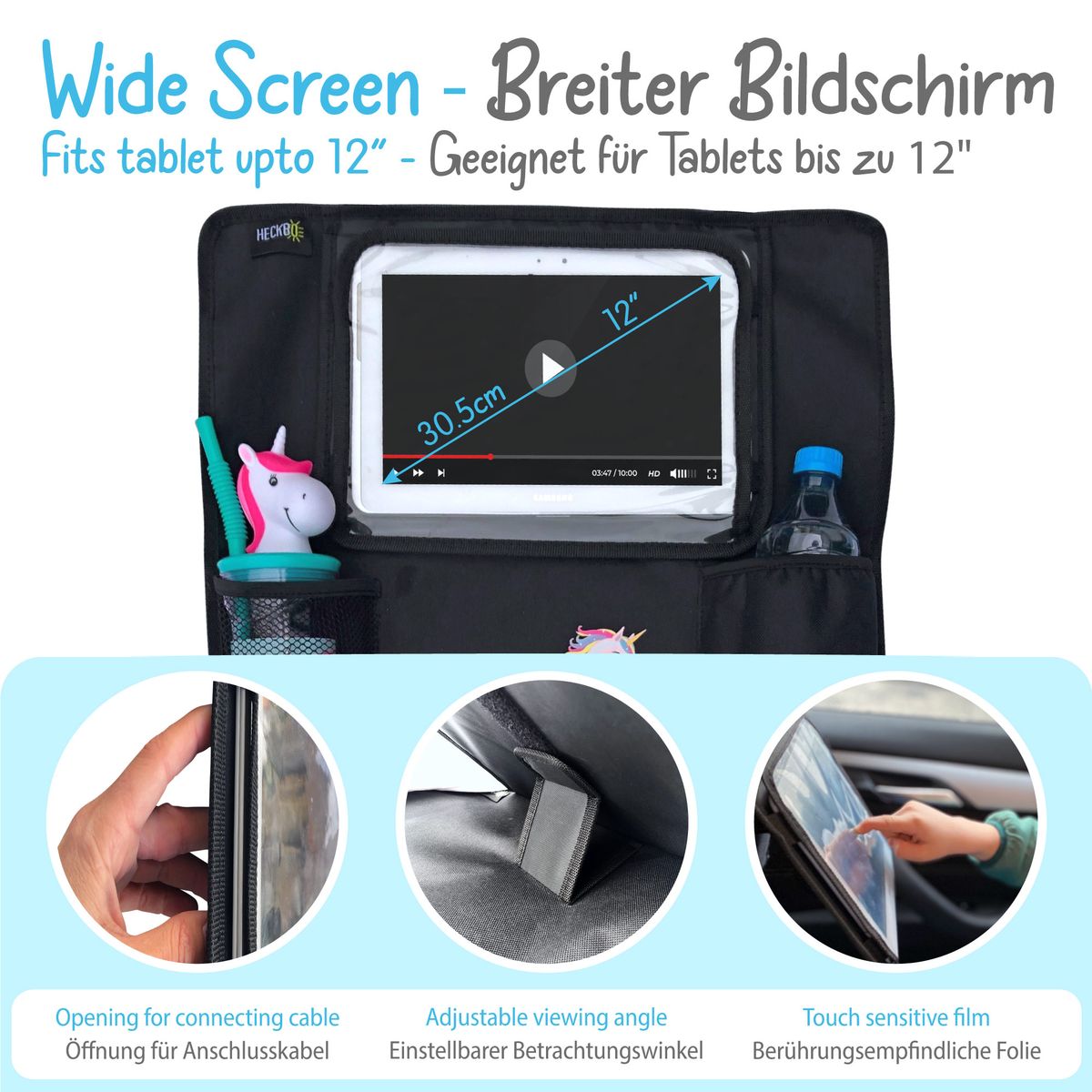 Heckbo Auto Organizer Einhorn-Design