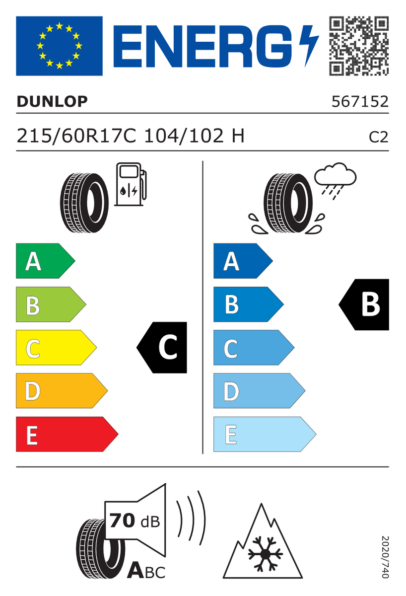 Dunlop SP Winter Sport 3D 215/60 R17 104/102H C