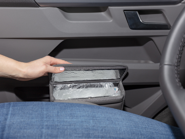 Brandrup MULTIBOX für rechte Fahrerhaustür VW T6.1, Design „Leder Palladium"