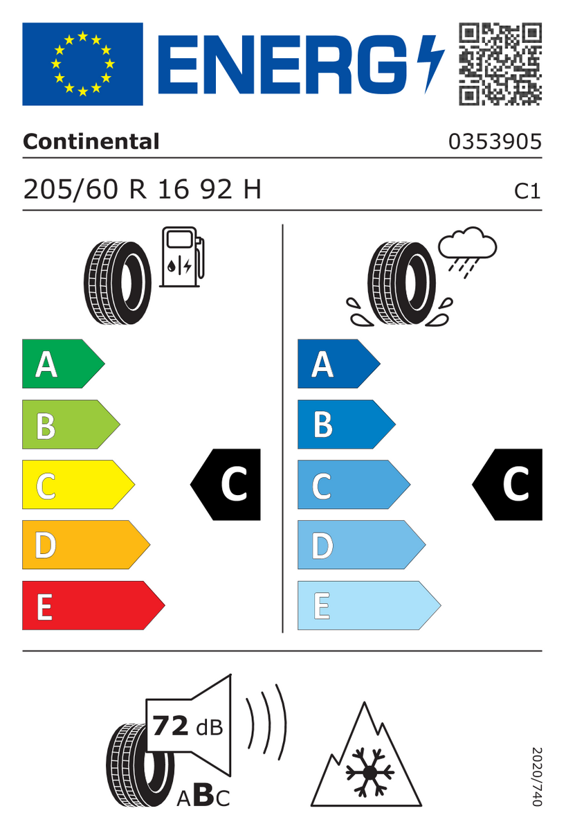 Continental WinterContact TS 850 P AO 205/60 R16 92H (DOT 2022)