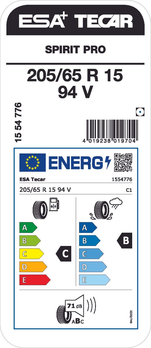 ESA TECAR 205/65 R15 94V SPIRIT PRO