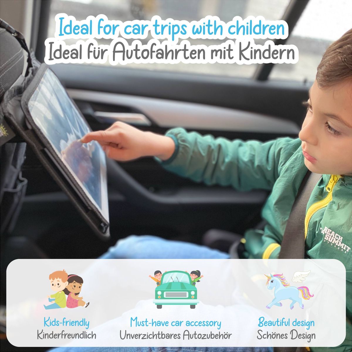 Heckbo Auto Organizer Einhorn-Design