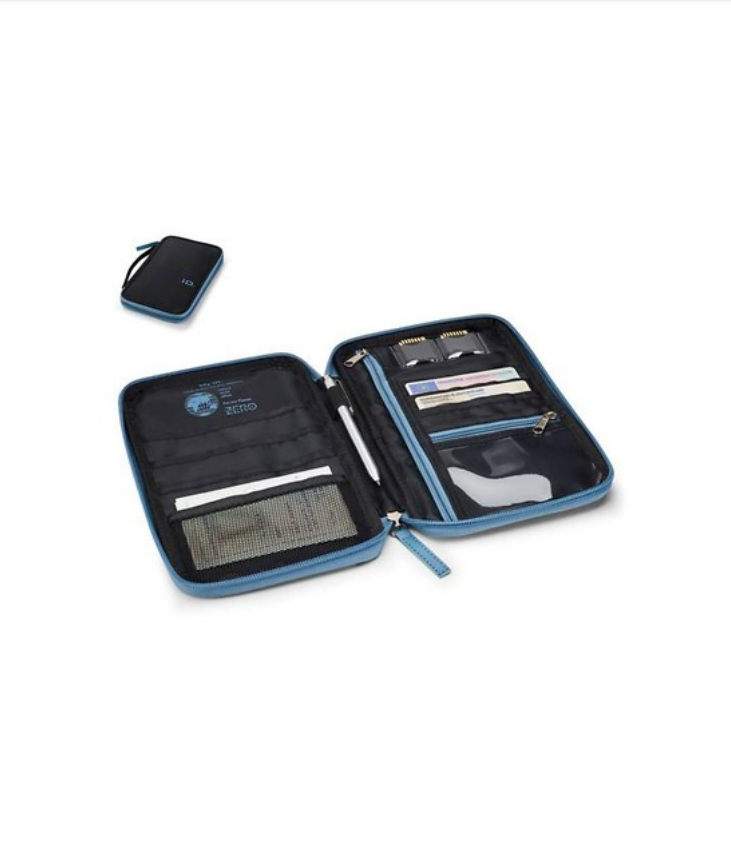 Original Volkswagen Reise-Dokumententasche Schwarz, RFID-Schutz, 11G087404