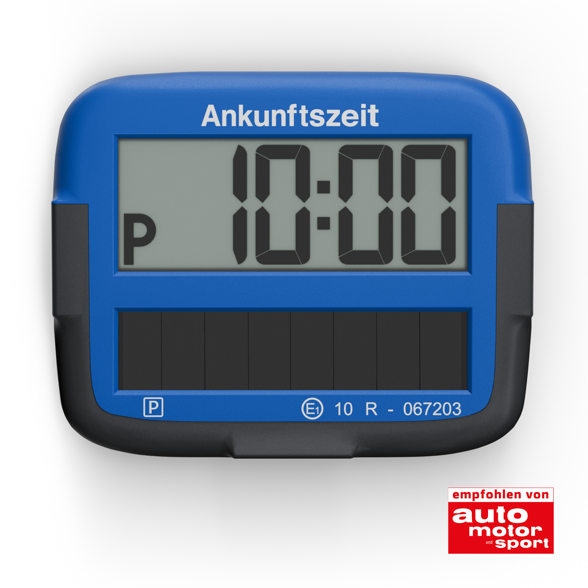 Needit Park Micro Solar solarbetriebene Parkscheibe Schwarz & Blau Set